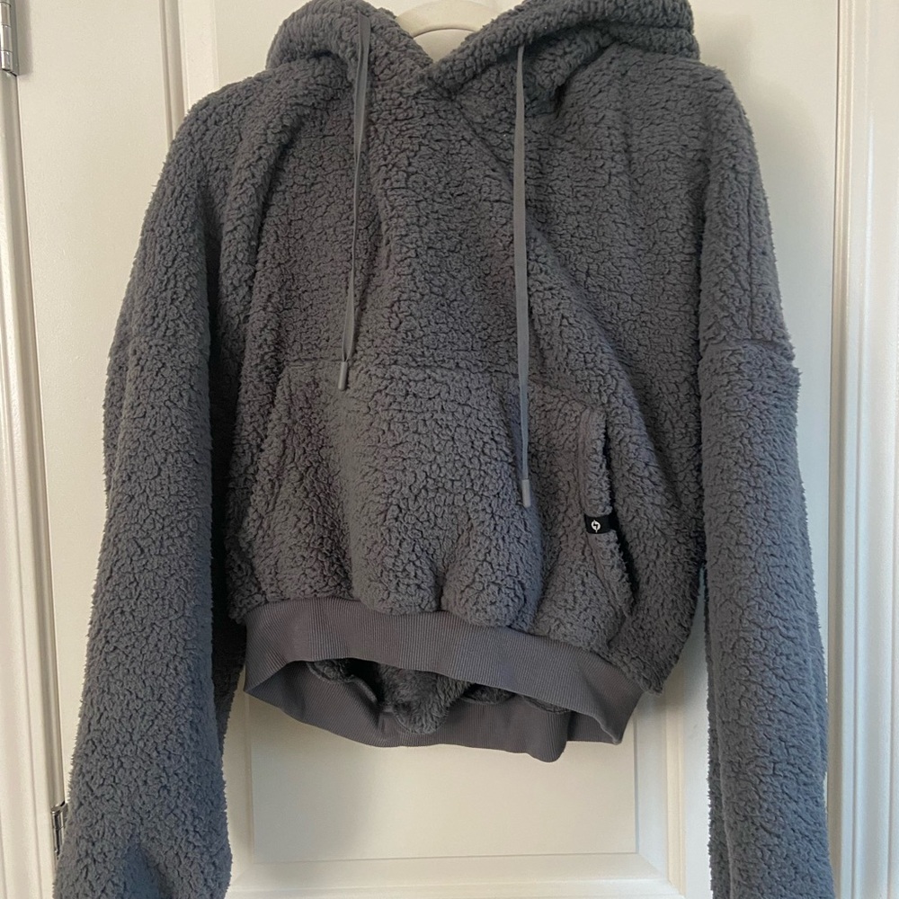 POPFLEX Charcoal Sherpa Jacket
